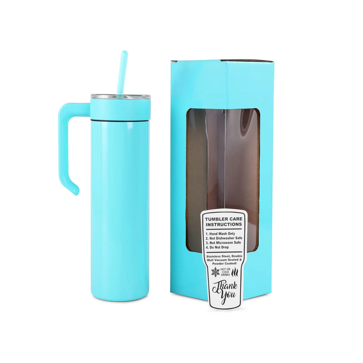 20oz Skinny Tumbler w/Handle