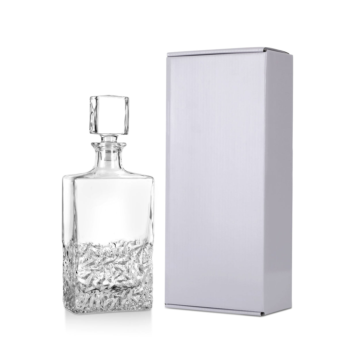 Glass Decanter- Rectangular