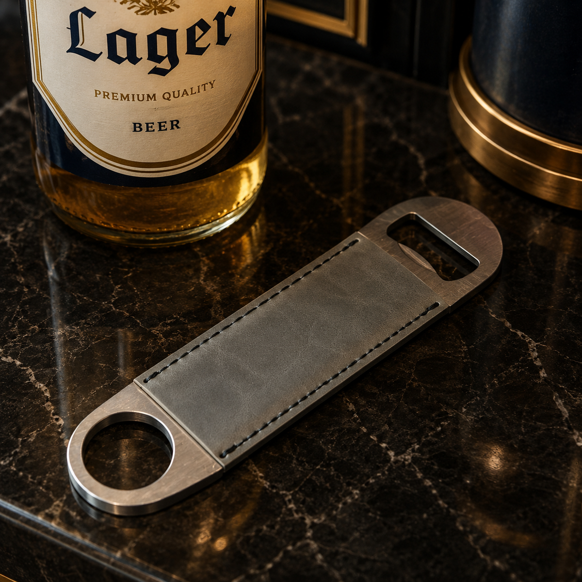Leatherette Bottle Opener