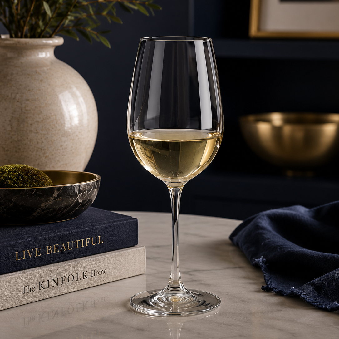 White Wine Glass with Stem - 12oz
