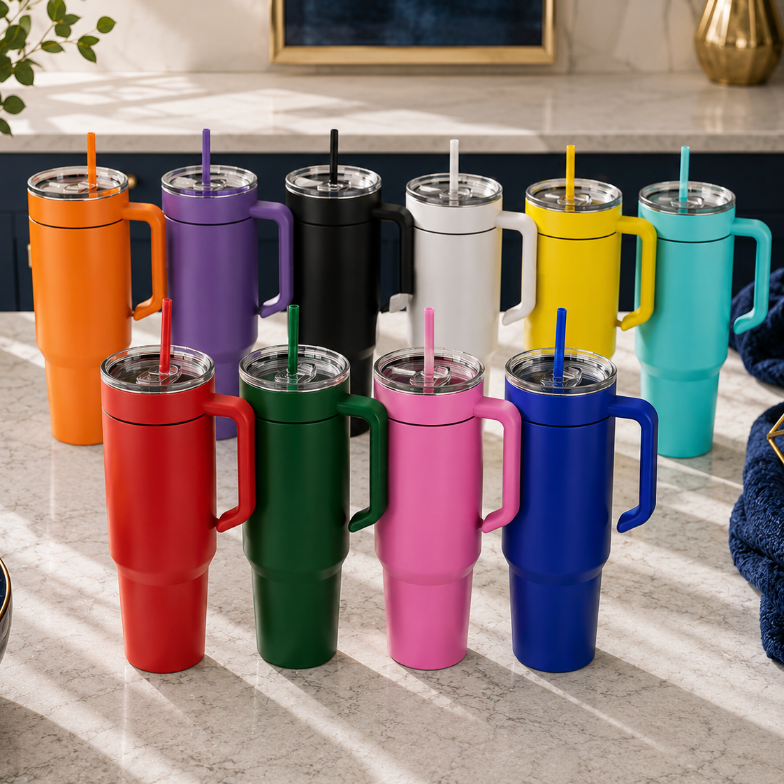 40oz Tumbler w/Handle