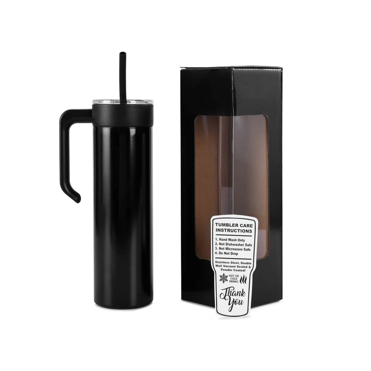 20oz Skinny Tumbler w/Handle