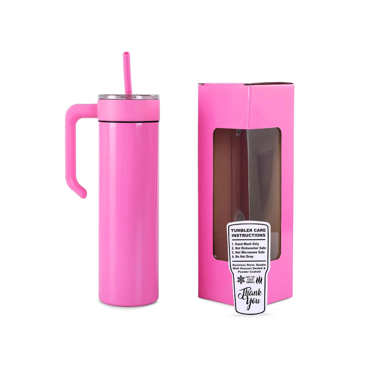 20oz Skinny Tumbler w/Handle