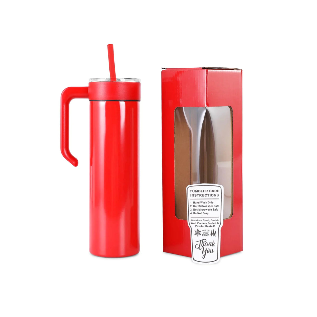 20oz Skinny Tumbler w/Handle