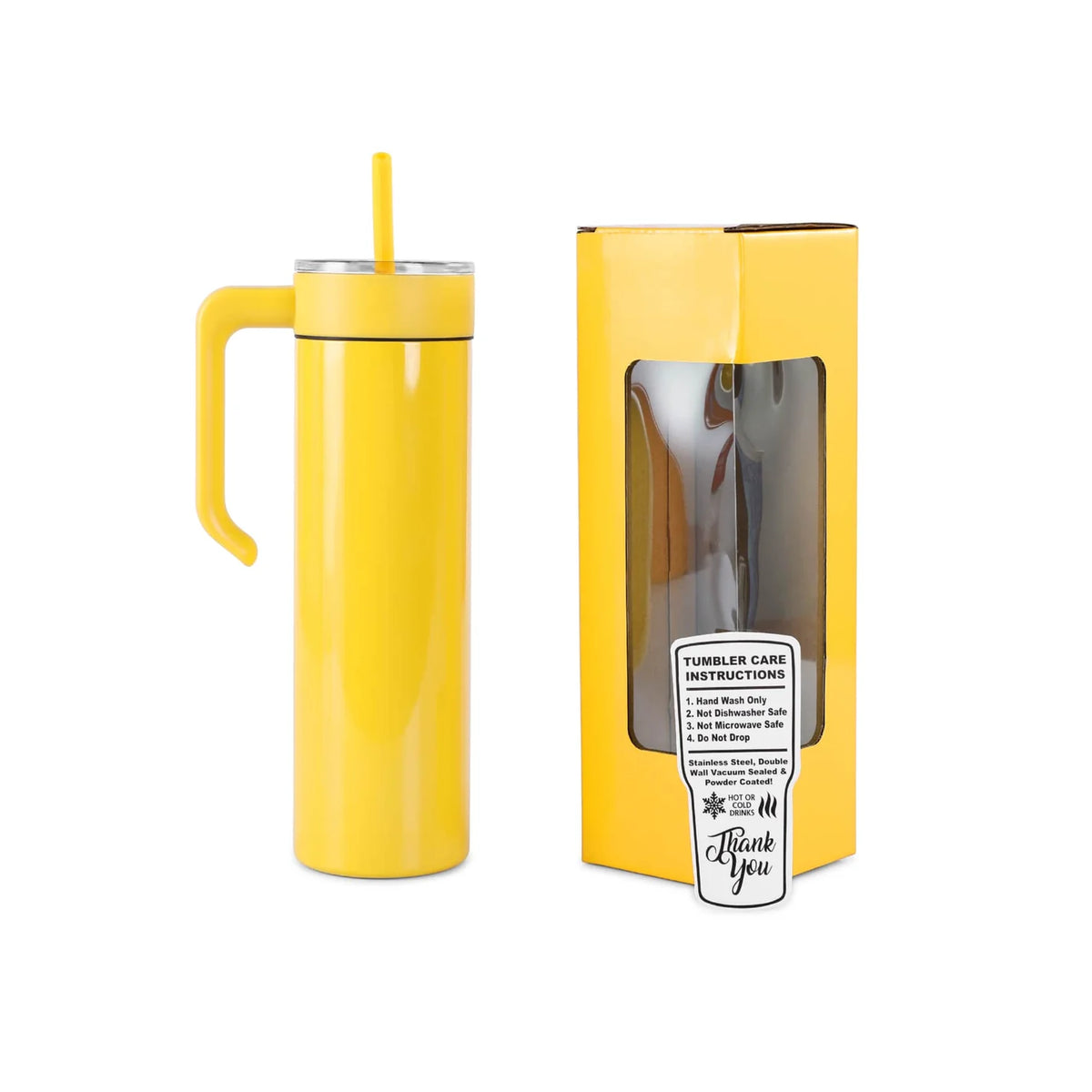 20oz Skinny Tumbler w/Handle