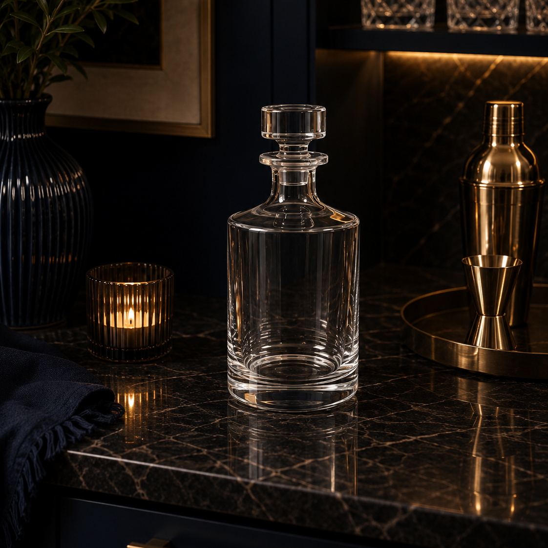 Glass Decanter- Cylinder