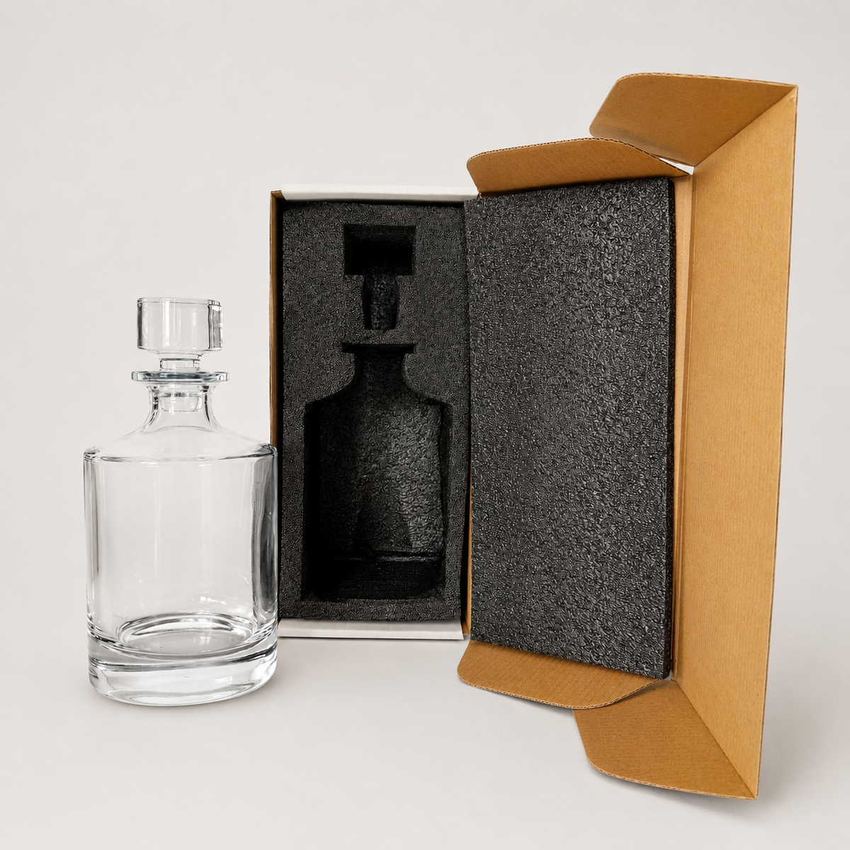 Glass Decanter- Cylinder