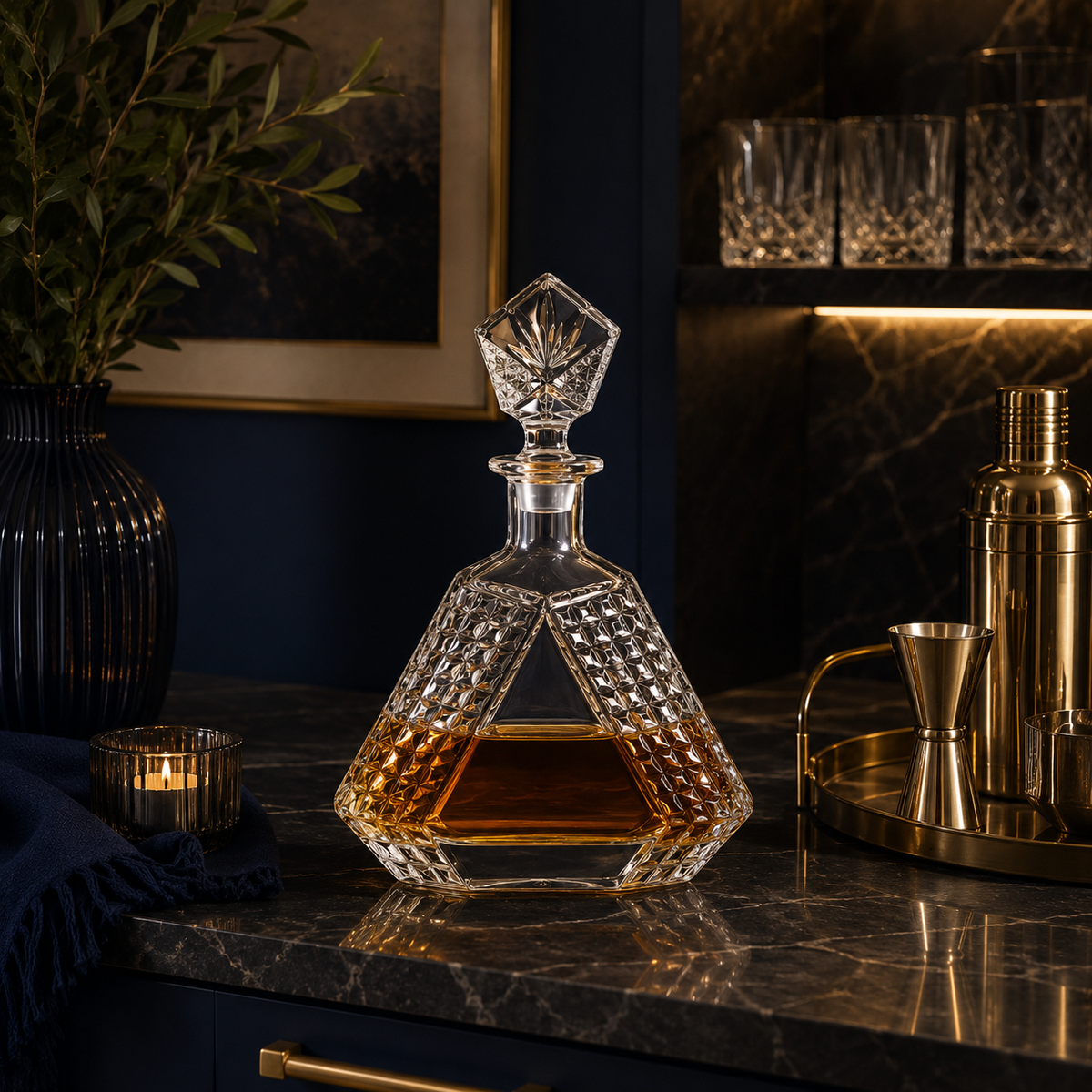Whiskey Decanter - Triangle
