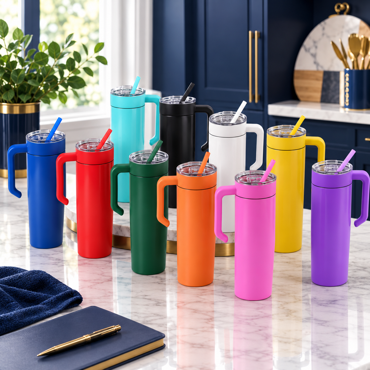 20oz Skinny Tumbler w/Handle