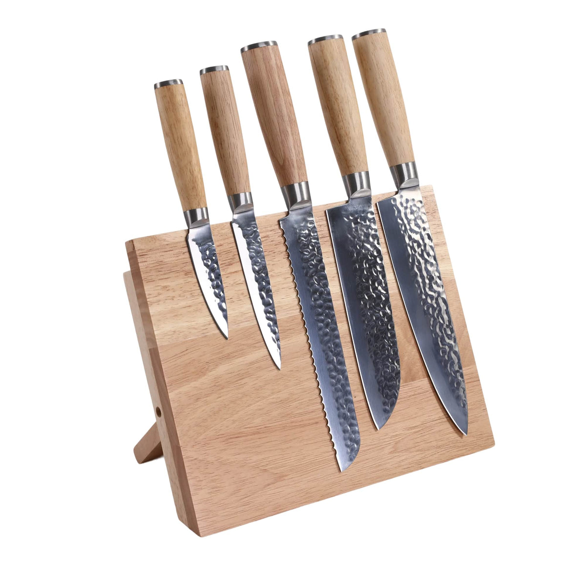 Kitchen Knife Set with Magnetic Wood Block