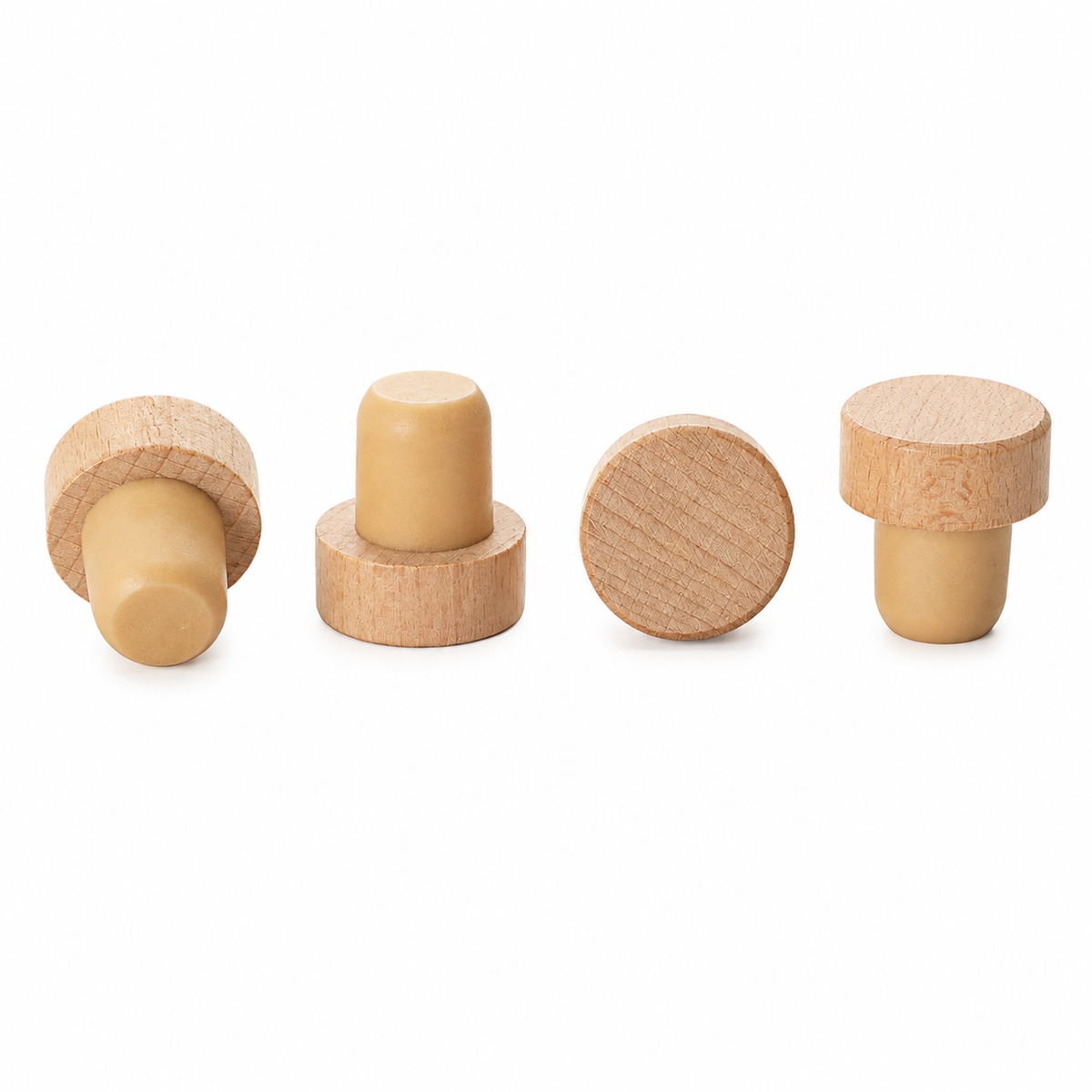Wine Bottle Stopper – Wood or Metal (Pack of 4)