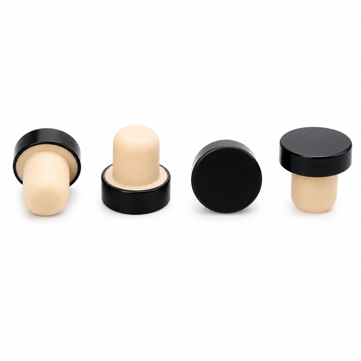 Wine Bottle Stopper – Wood or Metal (Pack of 4)